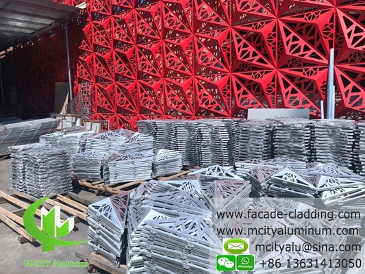Architektonische 3D-Aluminiumplatte für Fassadenverkleidung