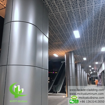Fluorkohlenstoffperforierte Aluminiumplatten für die Decke, Vorhänge und Wand