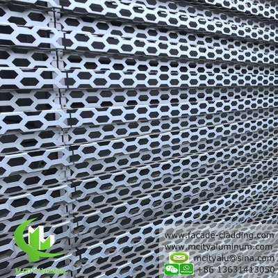 Architektonische Perforationsplatte für Gebäudefassade, beschichtet für AUDI TERMINAL FACADE