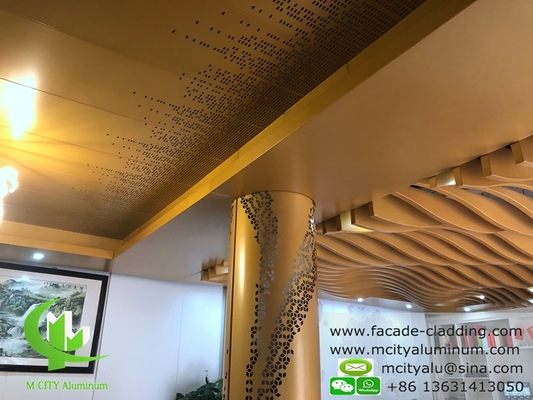 Außendecke aus Aluminium für Wandverkleidungen PVDF-Farbe PPG-Beschichtung