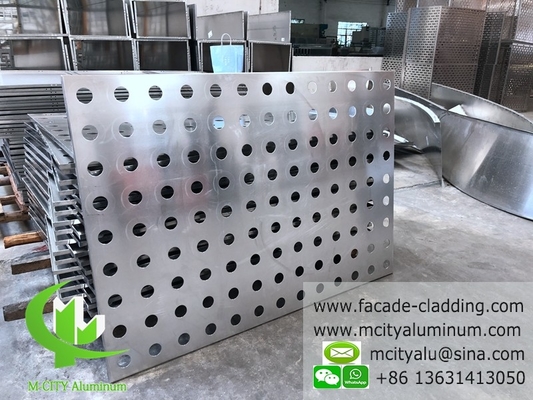 Metall-Aluminiumblech-Aluminium-Festplatten Vorhangwandverkleidung perforiertes Muster