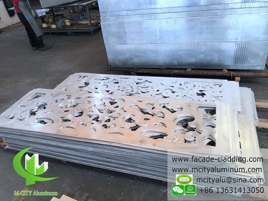 Perforierte Aluminiumfassade für Wandverkleidungen mit Pulverbeschichtung im Außenbereich