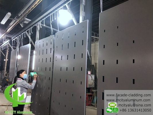 Perforierte Aluminiumfassade für Wandverkleidungen mit Pulverbeschichtung