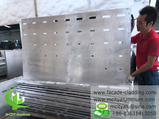 Perforierte Aluminiumfassade für Wandverkleidungen mit Pulverbeschichtung im Außenbereich