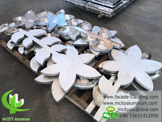 Perforierte Aluminiumfassade für Wandverkleidungen mit Pulverbeschichtung im Außenbereich