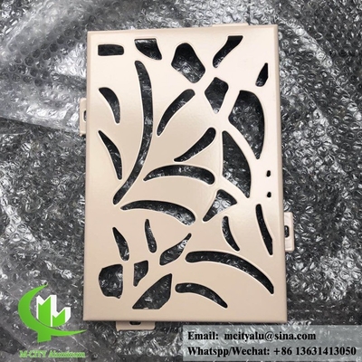 Perforierte Aluminiumfassade für Wandverkleidungen mit Pulverbeschichtung