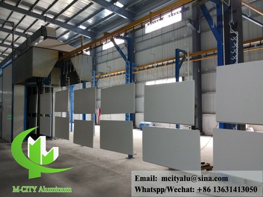 Architektonische Fassade Aluminium PVDF Veredelung Massiv Aluminium Panel