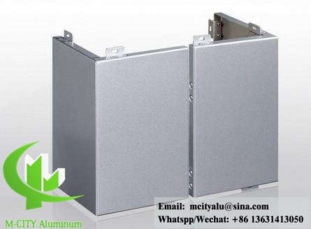 Aluminiumbeschichtung Metallfassadenplatte für Gebäudewandverdeckung PPG-Farbe