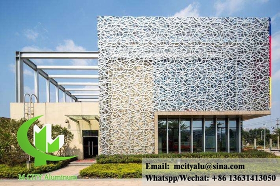 Außenrunder Loch perforiertes Blech Aluminiumplatten für Fassade oder Decke