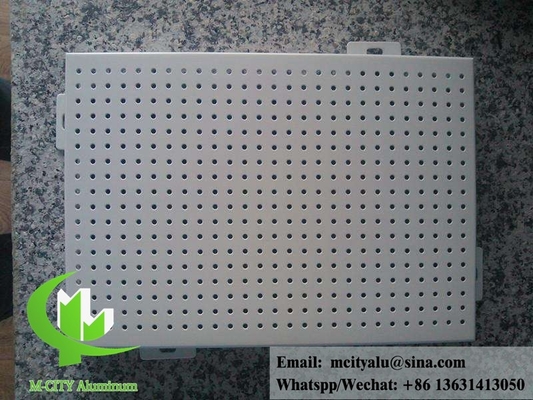 Außenrunder Loch perforiertes Blech Aluminiumplatten für Fassade oder Decke