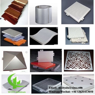 Lasergeschnittene Aluminiumfolie, Verkleidung und Fassade