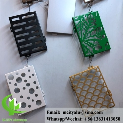Perforierte Aluminiumplatten aus Metall, Fluorkohlenstoffplatten aus fester Aluminium