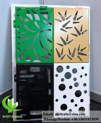 Architektonische Aluminiumplattenperforationen für Fassadenverkleidungen