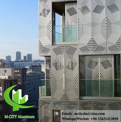 Architektonische Perforationsplatte für Gebäudefassade, beschichtet für AUDI TERMINAL FACADE