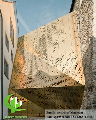 Wasserdichtes Perforationsblech aus Aluminium für die Fassade von Gebäuden