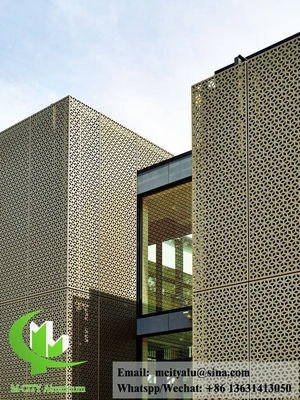 Metall-Aluminium-Platten lassen Form für Gebäudeverkleidung mit Goldfarbe