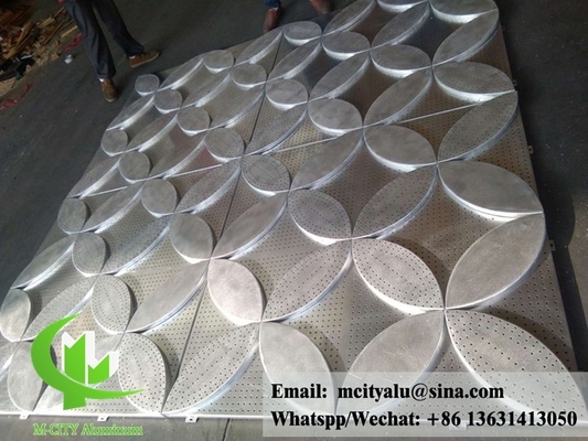 Architektonische Aluminiumplattenmassivmetallplatten für Wandverkleidungen Lieferant