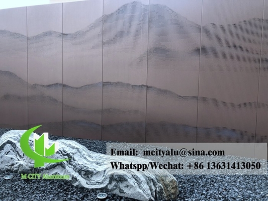 3 mm perforiert Metall Verkleidung Metallfassaden Metallschirm für Wandverkleidung Pulverblatt