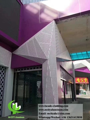 Metallfassade Aluminiumverkleidungsplatte 3 mm Dicke für Vorhangwand-Fassadendekoration