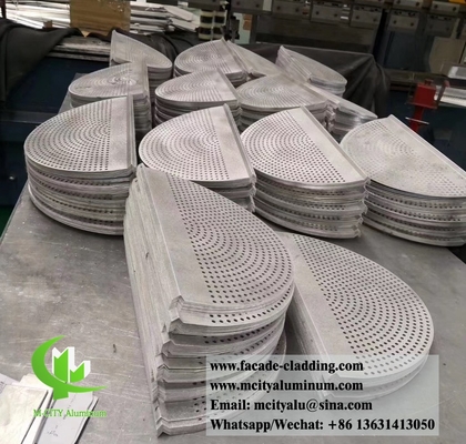 Aluminiumperforierte Folie für die Fassadenverkleidung Garten-Privatsphäre-Bildschirm mit 2 mm Dicke Laserschneiden