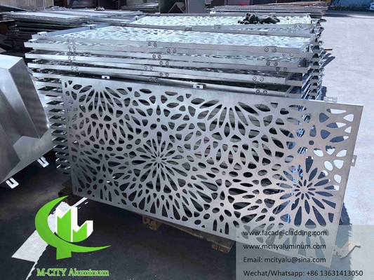 Blumenentwurf Aluminiumplatten für Krankenhausfassade kundenspezifisches Metallblech China Hersteller