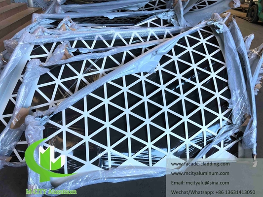 Metall-CNC-Schneidplatten, Aluminium-Fluorkohlenstoff-Perforationsplatten, Vorhangwand für Fassadenverkleidungen