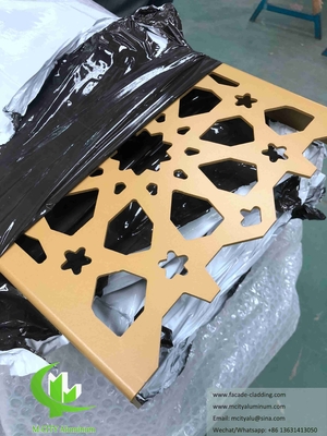 Lasergeschnittene Kunst Wandbildschirm Metallblech Aluminiumplatten für Fassadendekoration