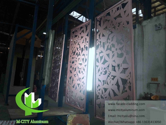 CNC-Aluminiumblech Architekturaluminiumfassade Perforationswandverkleidung Perforationsblech