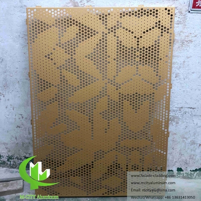Lasergeschnittene Kunst Wandbildschirm Metallblech Aluminiumplatten für Fassadendekoration