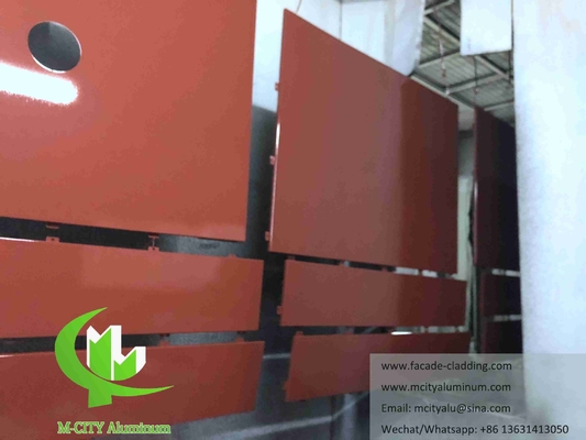 CNC-Aluminiumblech Architekturaluminiumfassade Perforationswandverkleidung Perforationsblech