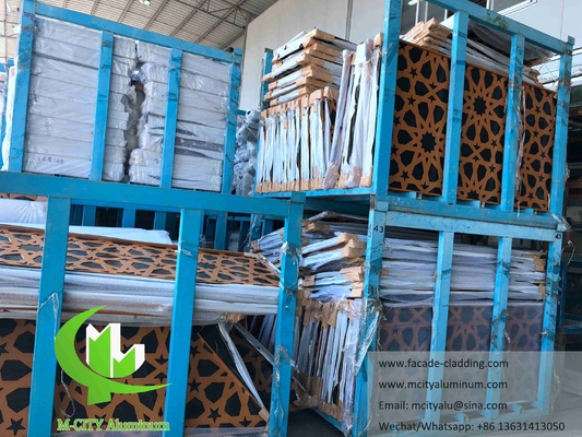 Metallwandplatten für Moschee Mashrabiya Aluminiumfolie arabisches Design für Wandverkleidung Fassadensystem