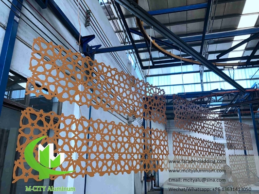Metallwandplatten für Moschee Mashrabiya Aluminiumfolie arabisches Design für Wandverkleidung Fassadensystem