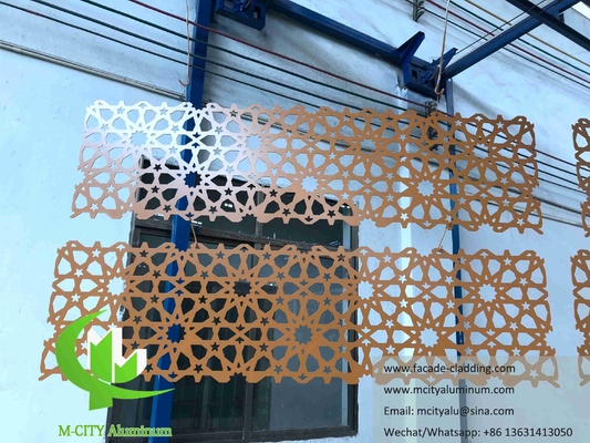 Außenbau Architektonische Aluminiumfassade lasergeschnitten für Wandverkleidung