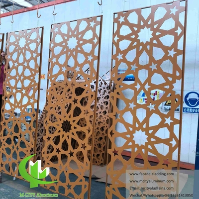 Metallwandschirm Moschee Mashrabiya Aluminiumblech für Wandverkleidung Fassadensystem