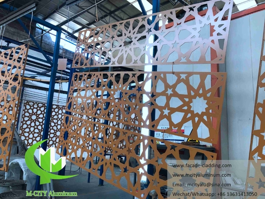 Metallwandschirm Moschee Mashrabiya Aluminiumblech für Wandverkleidung Fassadensystem