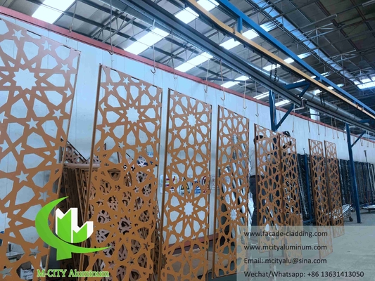 Islamische Architektur Aluminiumfassade lasergeschnitten für muslimische Moschee Wandverkleidung