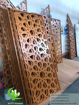 Metallschirm Aluminium Laserschnitt Aluminiumfassaden für Moschee Mashrabiya