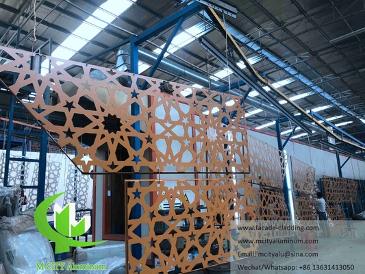 Lasergeschnittene Metallbildschirmdekoration für Fassaden, Zäune, Handgelenkdekoration Aluminiummaterial