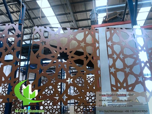 Metallwandplatten, Laserschnitt, Aluminiumfassaden für Moschee Mashrabiya