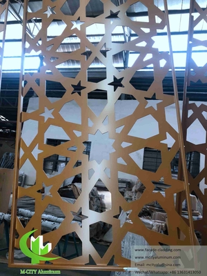 Lasergeschnitten Dekorationsfassaden Aluminiumplatten für Moschee Muslim