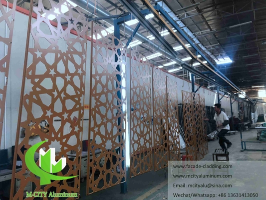 Architektonische Aluminiumfassade Schnittmuster für Moschee Islam