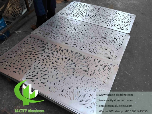 Aluminiumwandplatten, außen perforierte CNC-geschnitzte Platten für Gebäudedekoration