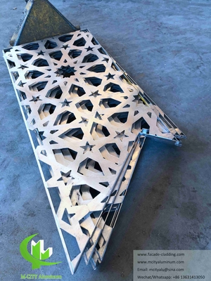 Laserschnitt Metallbildschirmplatten Aluminiumblech Moscheengestaltung