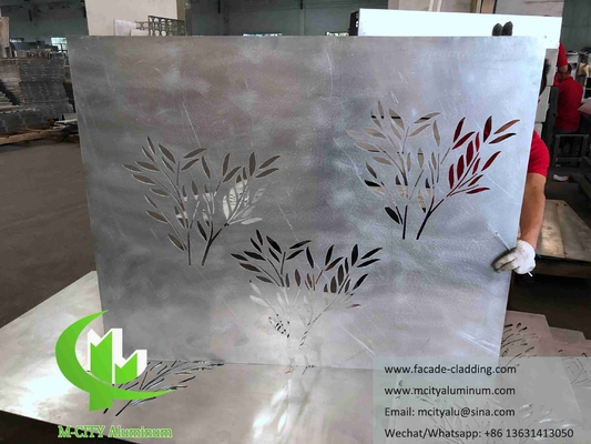 Architektonische Aluminiumfassade, mit Laserschnitt für Wandverkleidung