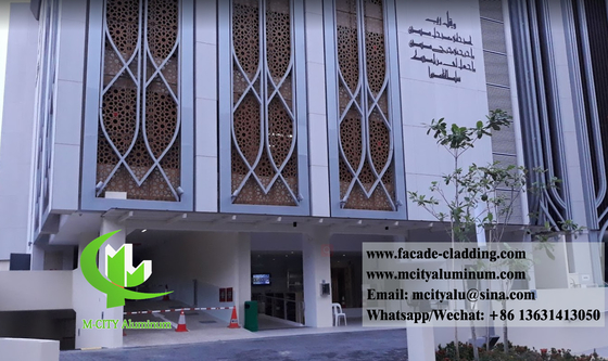 Architektonische Aluminiumfassade Schnittmuster für Moschee Islam