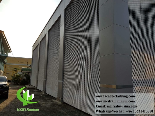 Außenbau Architektonische Aluminiummaschen erweiterte Bildschirmplatten für die Fassade
