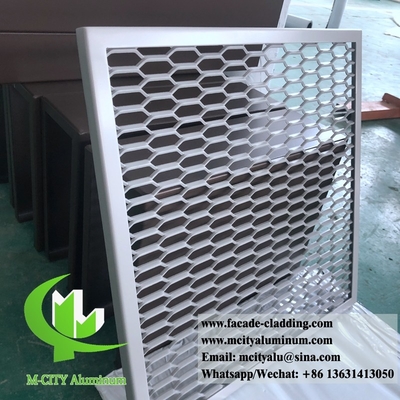 Architektonische Bildschirmplatte aus Aluminium mit ausgedehntem Netz für Außenfassaden