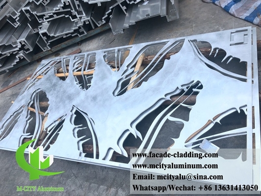 8mm Aluminium-Laser-Schnitt-Blatt Architekturliche Aluminium-Fassade Laser-Schnitt für Zaun