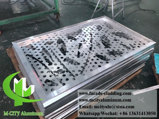 8mm Aluminium-Laser-Schnitt-Blatt Architekturliche Aluminium-Fassade Laser-Schnitt für Zaun