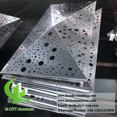 3D-Form perforierte Aluminiumplatten für Hotelfassade